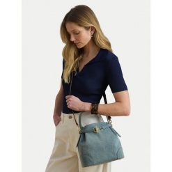 Torebka LAUREN RALPH LAUREN. Niebieskie torebki klasyczne Lauren Ralph Lauren, bez wzorów, klasyczne, bez dodatków. Za 1,799.00 zł.