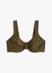 Biustonosz bikini minimizer z szerokimi ramiączkami. Fioletowe bikini bonprix, bez wzorów. Za 37.99 zł.