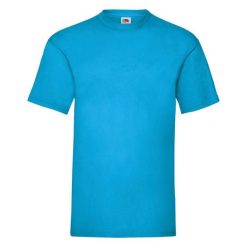 T-shirt Fruit Of The Loom Valueweight Adult Blue Azure. Białe t-shirty fruit of the loom, bez wzorów, z bawełny, sportowe, bez kołnierzyka, bez ramiączek. Za 150.99 zł.