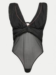 Hunkemöller Body Simona 205556 Czarny Slim Fit. Czarne body i gorsety Hunkemöller, bez wzorów, z syntetyku, bez ramiączek. Za 159.99 zł.
