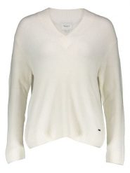 Pepe Jeans Sweter w kolorze kremowym rozmiar: S. Brązowe swetry Pepe Jeans, s, bez wzorów, z jeansu, bez ramiączek. Za 166.49 zł.