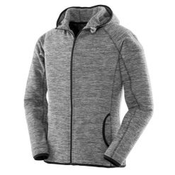 Damska Bluza Z Mikropolaru Fitness Z Pełnym Zamkiem Błyskawicznym. Szare bluzy SPIRO, bez wzorów, bez kaptura, na fitness i siłownię. Za 131.99 zł.