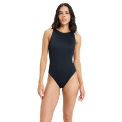 Jednoczęściowy strój kąpielowy dla Kobiety ROXY LOVE ATHLETIC Czarny. Szare stroje jednoczęściowe Roxy, bez wzorów, z elastanu, sportowe. Za 389.99 zł.