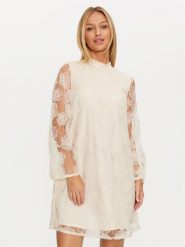 YAS Sukienka koktajlowa Cornelia 26035351 Écru Regular Fit. Sukienki YAS, m, bez wzorów, z syntetyku, wizytowe, bez kołnierzyka, bez ramiączek. Za 249.99 zł.