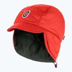 Czapka zimowa Fjällräven Expedition Padded Cap. Czerwone czapki zimowe Fjällräven, bez wzorów, sportowe. Za 282.75 zł.