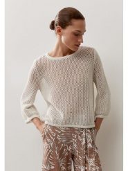 More & More Sweter w kolorze kremowym rozmiar: 40. Brązowe swetry More & More, bez wzorów, bez ramiączek. Za 148.61 zł.