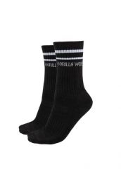 Skarpetki z okrągłym dekoltem 2-Pack - Czarny - EU 35-38. Czarne skarpetki GORILLA WEAR, bez wzorów, z bawełny. Za 120.00 zł.