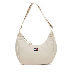 Torebka Tommy Jeans. Brązowe torebki klasyczne Tommy Jeans, bez wzorów, z jeansu, klasyczne, bez dodatków. Za 349.99 zł.