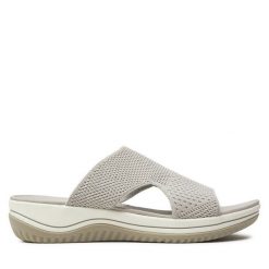 Klapki Jana. Szare klapki JANA, bez wzorów, bez obcasa, bez zapięcia. Za 139.99 zł.
