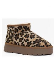 NICEBAY Skórzane botki "Mina" w kolorze beżowo-brązowym rozmiar: 38. Brązowe botki NICEBAY, bez wzorów, ze skóry, bez obcasa, na platformie, bez zapięcia. Za 213.18 zł.