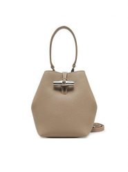 Longchamp Torebka 10279HFP Beżowy. Brązowe torebki klasyczne Longchamp, bez wzorów, ze skóry, bez dodatków. Za 1,629.00 zł.