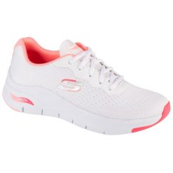 Dorosły obuwie sportowe Skechers Arch Fit-Infinity Cool, Biały. Białe buty sportowe lifestyle Skechers, bez wzorów, bez zapięcia, trekkingowe. Za 399.99 zł.