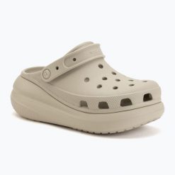 Klapki Crocs Classic Crush Clog. Szare klapki Crocs, bez wzorów, bez obcasa, bez zapięcia. Za 305.85 zł.