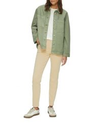 S.Oliver Spodnie - Skinny fit - w kolorze beżowym rozmiar: 40. Brązowe spodnie materiałowe S.Oliver, bez wzorów, z materiału. Za 130.99 zł.