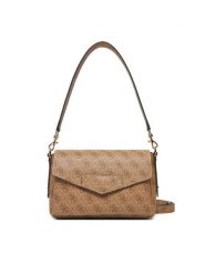 Guess Torebka HWEBG8 39019 Beżowy. Brązowe listonoszki Guess, z aplikacjami, ze skóry, bez dodatków. Za 449.99 zł.