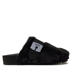 Klapki Scholl. Czarne klapki Scholl, bez wzorów, bez obcasa, bez zapięcia. Za 319.99 zł.