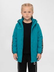 Parka dla dzieci Hummel hmlAUTHENTIC Bench. Białe płaszcze Hummel, bez wzorów, z poliesteru, klasyczne, bez kaptura. Za 294.00 zł.