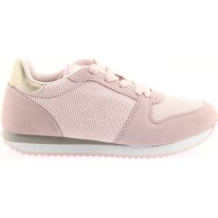Buty sportowe Lt.pink American Club FH10. Czerwone buty treningowe American CLUB, bez wzorów, z syntetyku, bez zapięcia, trekkingowe. W wyprzedaży za 99.00 zł.