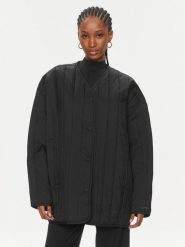 Calvin Klein Kurtka przejściowa Vertical K20K206766 Czarny Oversize. Czarne kurtki Calvin Klein, m, bez wzorów, z syntetyku, bez kaptura. Za 619.99 zł.