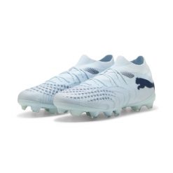 Buty piłkarskie unisex FUTURE 9 MATCH FG/AG PUMA. Niebieskie buty do biegania Puma, bez wzorów, bez zapięcia, do biegania. Za 419.00 zł.