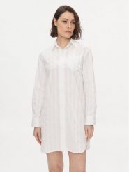 Lauren Ralph Lauren Koszula nocna ILN32305 Biały. Białe koszule nocne Lauren Ralph Lauren, s, bez wzorów, z bawełny, bez ramiączek. Za 249.99 zł.