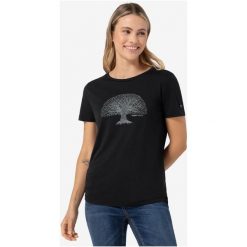 Koszulka z krótkim rękawkiem damska SUPER.NATURAL Tree Of Knowledge Tee. Czarne t-shirty sportowe super.natural, l, bez wzorów, bez ramiączek. Za 249.99 zł.