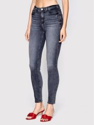 Guess Jeansy W2YA46 D4PZ2 Szary Skinny Fit. Szare jeansy Guess, z aplikacjami, z bawełny. Za 479.99 zł.