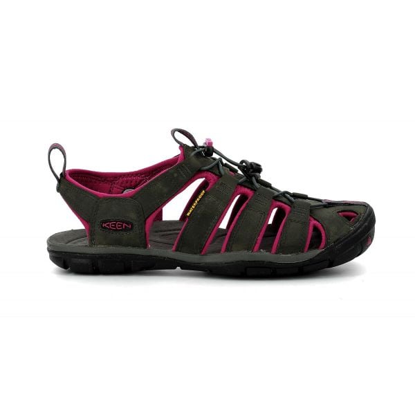 Buty do chodzenia damskie Keen Clearwater Leather Cnx. Niebieskie buty trekkingowe Keen, bez wzorów, z materiału, bez zapięcia, trekkingowe. Za 648.00 zł.