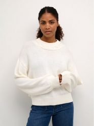 Kaffe Sweter Neva 10507609 Écru Regular Fit. Swetry Kaffe, xxl, bez wzorów, z syntetyku, bez ramiączek. Za 249.99 zł.