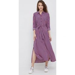 Tommy Hilfiger sukienka kolor granatowy maxi prosta. Niebieskie sukienki Tommy Hilfiger, na co dzień, bez wzorów, z tkaniny, bez kołnierzyka, bez ramiączek, maxi. W wyprzedaży za 559.99 zł.