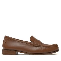 Mokasyny Max Mara. Brązowe mokasyny Max Mara, bez wzorów. Za 1,239.00 zł.
