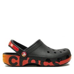 Klapki Crocs. Czarne klapki Crocs, bez wzorów, bez obcasa, bez zapięcia. Za 219.99 zł.