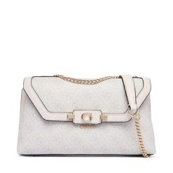 Torebka Guess. Białe listonoszki Guess, z aplikacjami, bez dodatków. Za 584.99 zł.