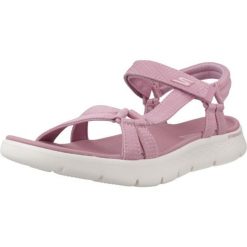 Sandały Skechers Model Go Walk Flex Sandal Kolor Rose. Czerwone sandały Skechers, bez wzorów, bez obcasa, bez zapięcia. Za 269.99 zł.