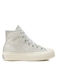 Converse Trampki Chuck Taylor All Star Lift Platform Butterflies A07538C Biały. Białe trampki Converse, bez wzorów, z materiału, retro, bez zapięcia. Za 319.99 zł.