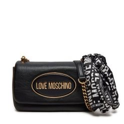 Torebka LOVE MOSCHINO. Czarne kopertówki Love Moschino, bez wzorów, wizytowe, bez dodatków. Za 519.99 zł.