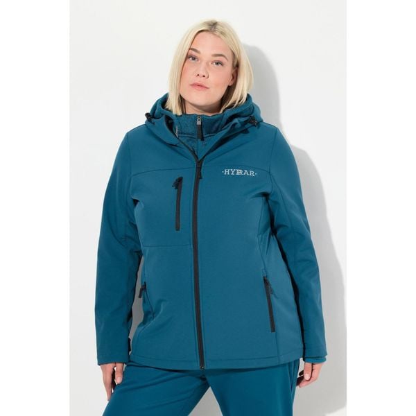 Damskie Kurtka softshell HYPRAR hydrofobowa stretch odblask. Niebieskie kurtki przejściowe sportowe Ulla Popken, plus size, bez wzorów, z elastanu, bez kaptura, trekkingowe. W wyprzedaży za 383.99 zł.