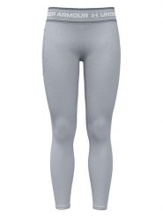 Under Armour Legginsy sportowe "Tech Branded" w kolorze szarym rozmiar: XL. Szare legginsy Under Armour, bez wzorów, z materiału, sportowe. Za 122.99 zł.