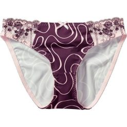 Figi bonprix śliwkowo-kremowy jasnoróżowy. Figi marki bonprix. Za 24.99 zł.