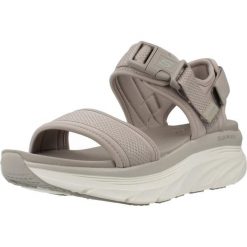 Sandały SKECHERS DLUX WALKER Brązowy. Brązowe sandały Skechers, bez wzorów, z materiału, klasyczne, bez obcasa, bez zapięcia. Za 204.99 zł.