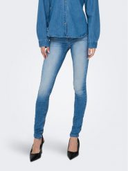 ONLY Jeansy 15300068 Niebieski Skinny Fit. Niebieskie jeansy ONLY, xs, bez wzorów, z bawełny. Za 119.99 zł.