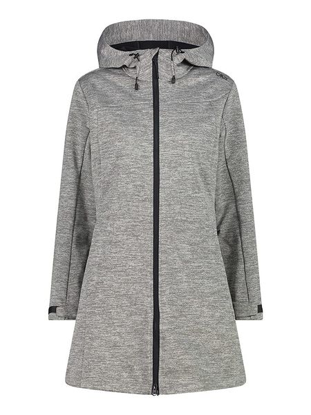 CMP Płaszcz softshellowy w kolorze szarym rozmiar: 42. Szare płaszcze CMP, bez wzorów, sportowe, bez kaptura. Za 254.14 zł.