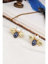 L'Atelier de Gaia Pozłacane kolczyki-wkrętki z perłami i cyrkoniami rozmiar: onesize. Białe kolczyki L'Atelier de Gaia, z cyrkonią, pozłacane. Za 122.09 zł.