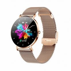 Smartwatch zegarek damski Manta Alexa złoty + różowy pasek. Czerwone smartbandy Manta Multimedia Sp. z o.o. Za 246.99 zł.