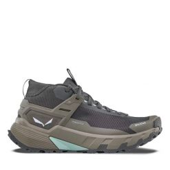 Damskie buty trekkingowe Salewa Pedroc 2 Mid Ptx. Niebieskie trekkingi Salewa, bez wzorów, z syntetyku, bez zapięcia, do biegania. Za 633.00 zł.