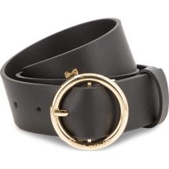 Pasek Damski TOMMY HILFIGER - New Th Round Buckle 3.5 AW0AW05372 002. Czarne paski Tommy Hilfiger, w paski, ze skóry ekologicznej. Za 299.00 zł.