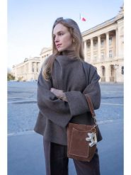 Maison héritage PARIS Skórzana torebka "Mini Leyla" w kolorze brązowym - 12 x 20 x 11 cm rozmiar: onesize. Brązowe torebki klasyczne maison héritage PARIS, bez wzorów, z materiału, przez ramię, bez dodatków. Za 260.99 zł.