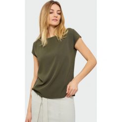 Elegancka bluzka. Bluzki Greenpoint, bez wzorów, z lyocellu, bez kołnierzyka, bez ramiączek. Za 49.99 zł.