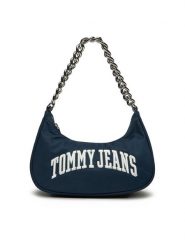 Tommy Jeans Torebka AW0AW16983 Granatowy. Niebieskie torebki klasyczne Tommy Jeans, bez wzorów, z jeansu, bez dodatków. Za 229.99 zł.