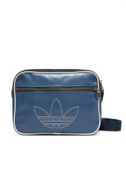Adidas Torebka Airliner JC8302 Niebieski. Niebieskie listonoszki adidas, bez wzorów, ze skóry, bez dodatków. Za 199.99 zł.